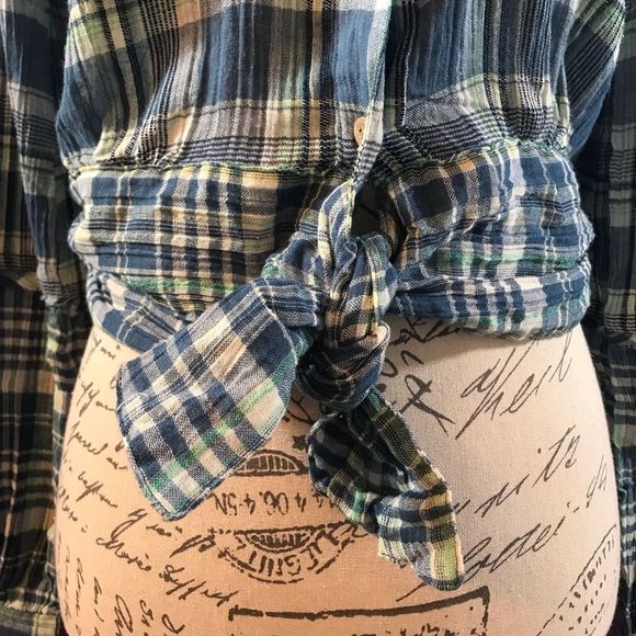 We The Free by Free People, First Bloom Plaid Top, Size XS - Picture 6 of 14